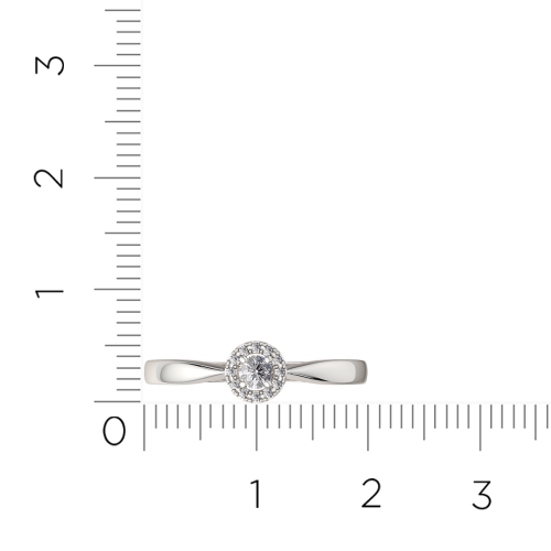 Кольцо из белого золота с бриллиантом 2D0082.14K.W фото 5