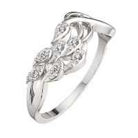 Кольцо из серебра с фианитом 0210280
