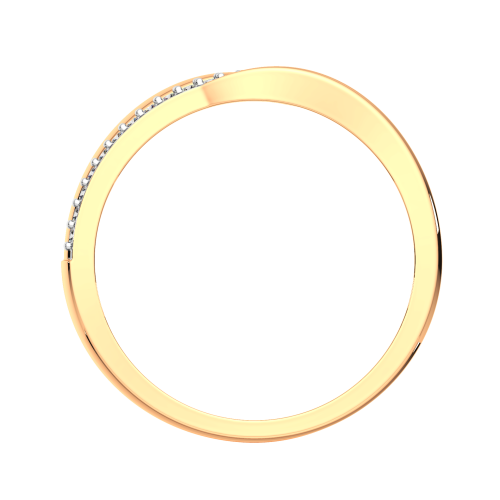 Кольцо из розового золота с фианитом 2101105.9K.R фото 4