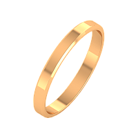 Кольцо обручальное из розового золота 143022