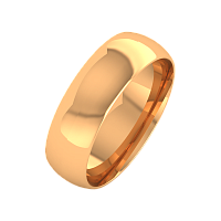Кольцо обручальное из розового золота 196001