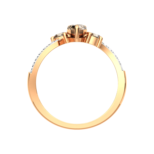 Кольцо из розового золота с бриллиантом 2D90176.14K.R фото 4