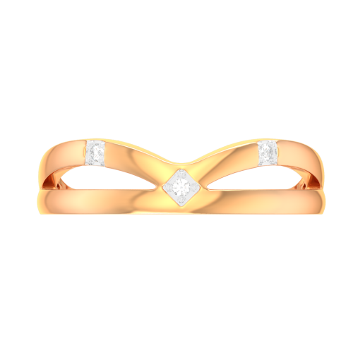 Кольцо из розового золота с фианитом 210864.14K.R фото 4