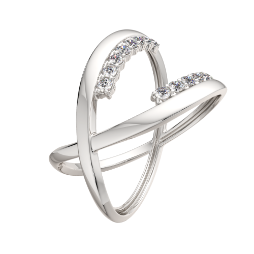 Кольцо из серебра с фианитом 0210824 фото 2