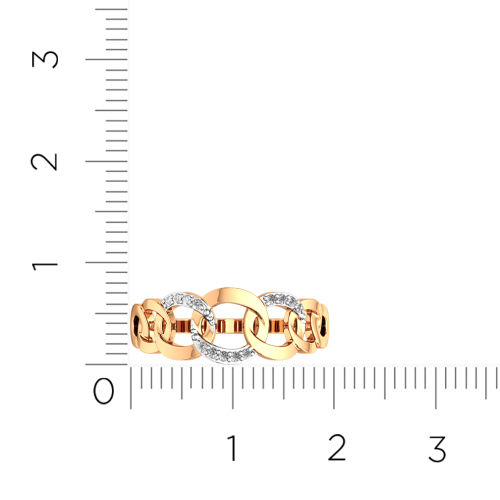 Кольцо из розового золота с фианитом 2101240.14K.R фото 5