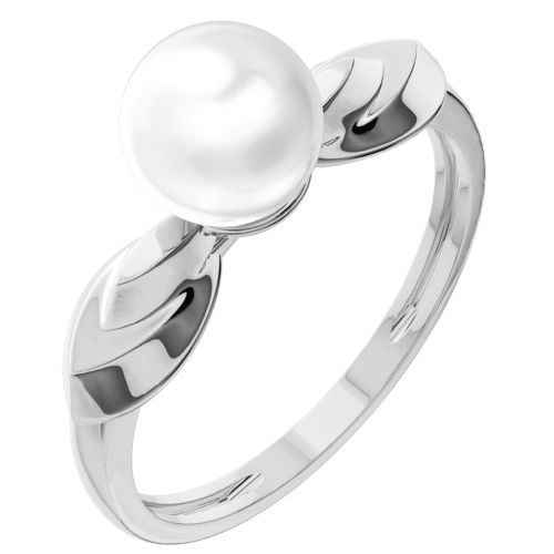 Кольцо из серебра с жемчугом 0210238