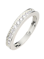 Кольцо из серебра с фианитом 0210245
