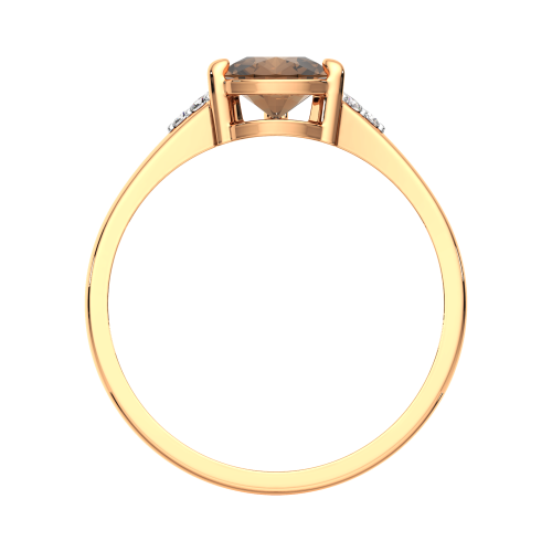 Кольцо из розового золота с раухтопазом 2S9035.14K.R фото 4