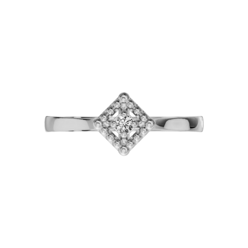 Кольцо из серебра с фианитом 0210240 фото 2