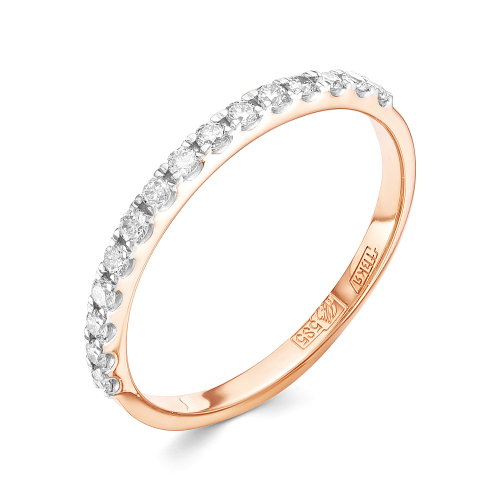 Кольцо из розового золота с бриллиантом 1554-151-00-00