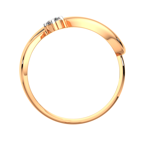 Кольцо из розового золота с фианитом 2101107.9K.R.ZZ фото 4
