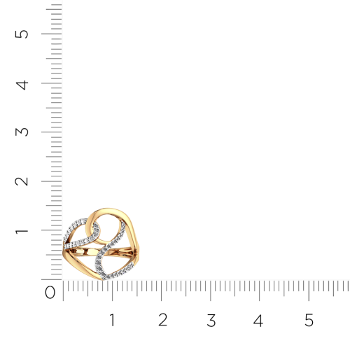 Кольцо из розового золота с фианитом 2101050.9K.R.ZZ фото 6