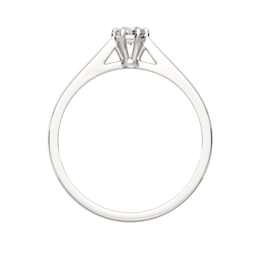 Кольцо помолвочное из белого золота с бриллиантом 2D00368.14K.W фото 4