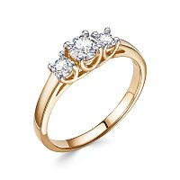 Кольцо из розового золота с бриллиантом 11676-151-00-00