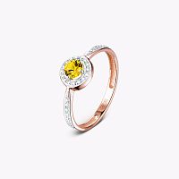 Кольцо из розового золота с сапфиром 012-11150