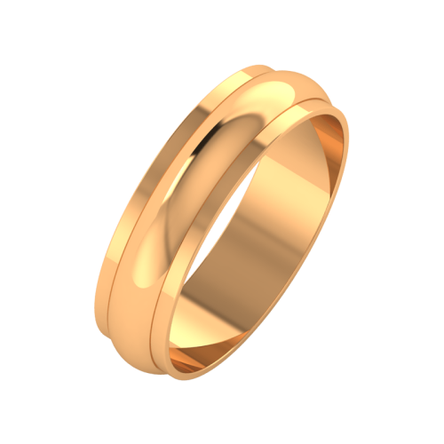 Кольцо обручальное из розового золота 145070