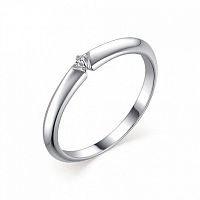 Кольцо из серебра с бриллиантом 01-1812/000Б-00