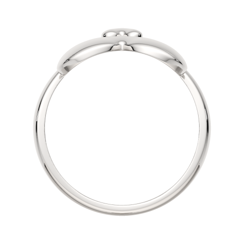 Кольцо из серебра с фианитом 02101297 фото 4