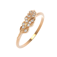 Кольцо из розового золота с фианитом 210578.9K.R
