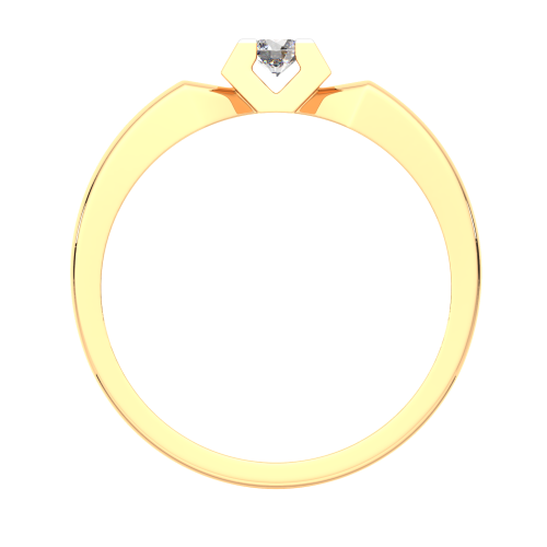 Кольцо из розового золота с бриллиантом 2D00205.14K.R.ZZ фото 4