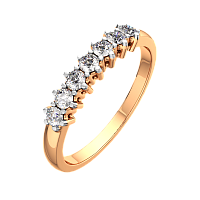 Кольцо из розового золота с бриллиантом 2D00321.14K.R.ZZ