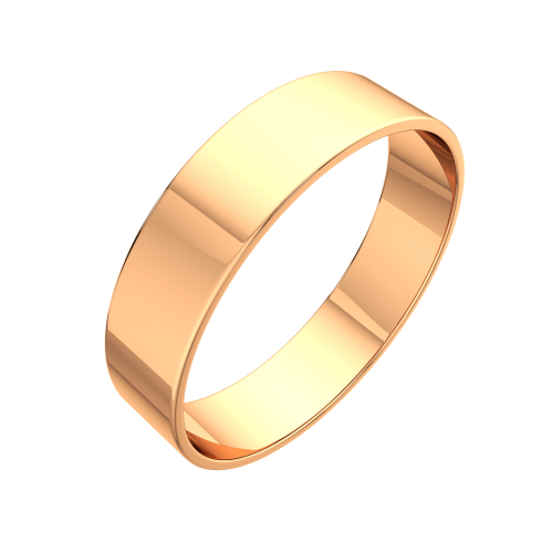 Кольцо обручальное из розового золота 105021.14K.R фото 2