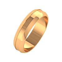 Кольцо обручальное из розового золота 145020