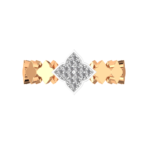 Кольцо из розового золота с бриллиантом 2D00336.14K.R фото 3