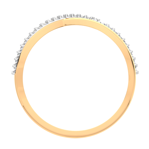 Кольцо из розового золота с фианитом 210985.9K.R фото 4