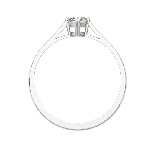 Кольцо помолвочное из серебра с фианитом 0210384 фото 4