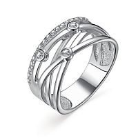 Кольцо из серебра с фианитом 01-3336/00КЦ-00