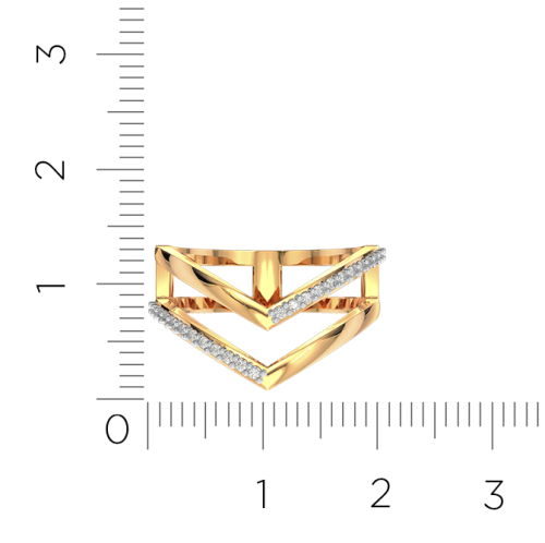 Кольцо из розового золота с фианитом 210884.14K.R.ZZ фото 5