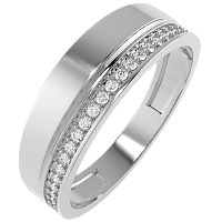 Кольцо из серебра с фианитом 0210270