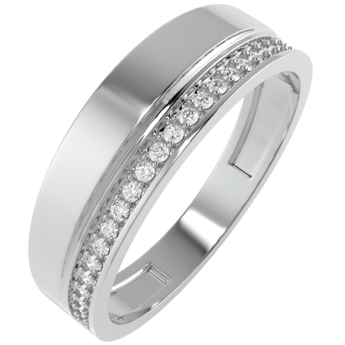 Кольцо из серебра с фианитом 0210270
