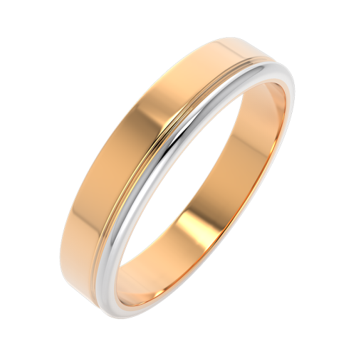 Кольцо обручальное из комбинированного золота 1440119.14K.B