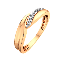 Кольцо из розового золота с фианитом 2101105.9K.R