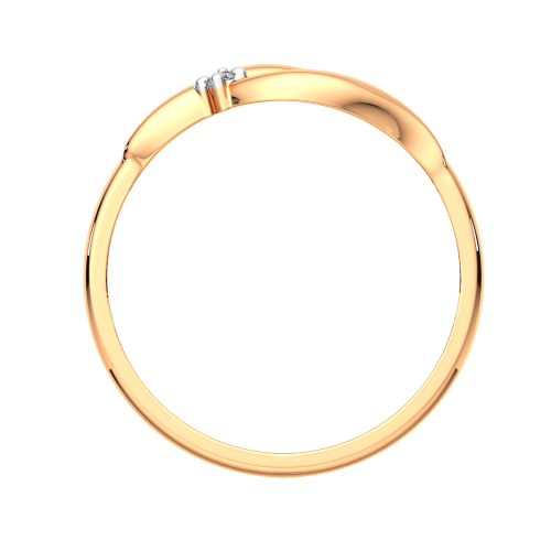 Кольцо из розового золота с фианитом 2101454.14K.R фото 4