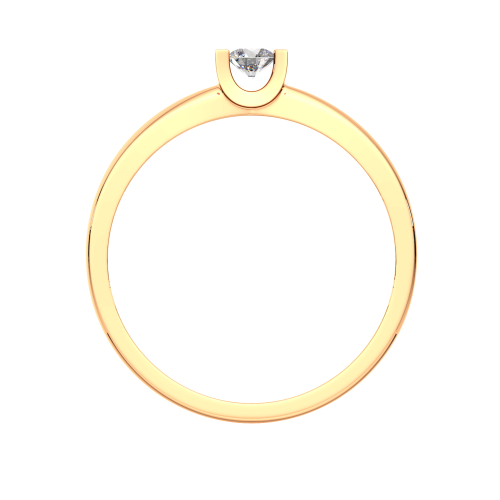 Кольцо помолвочное из розового золота с бриллиантом 2D00213.14K.R фото 4
