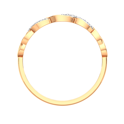 Кольцо из розового золота с фианитом 2101240.14K.R фото 4