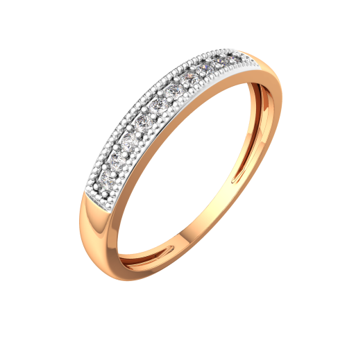 Кольцо из розового золота с бриллиантом 2D00178.14K.R фото 2