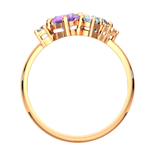 Кольцо из розового золота 2SM011.14K.R фото 4