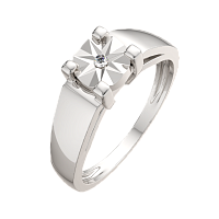 Кольцо из серебра с бриллиантом 02D0023.ZZ