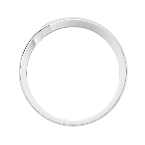 Кольцо из комбинированного серебра 0200089.G14K фото 4