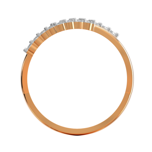 Кольцо из розового золота с фианитом 210850.14K.R фото 3