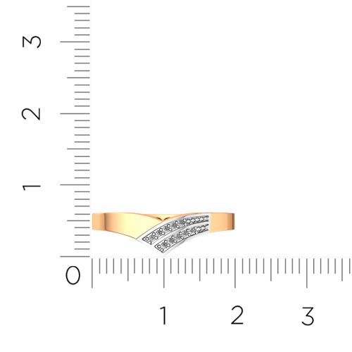 Кольцо из розового золота с фианитом 2101140.9K.R фото 5