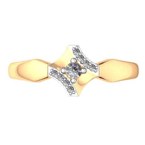 Кольцо из розового золота с фианитом 2101113.14K.R фото 3