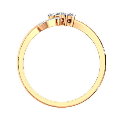 Кольцо из розового золота с фианитом 2101531.14K.R фото 4