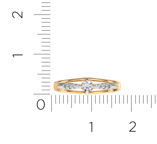 Кольцо из розового золота с фианитом 210919.14K.R.ZZ фото 4
