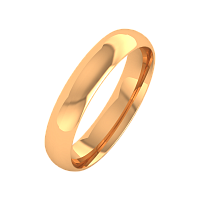 Кольцо обручальное из розового золота 194001