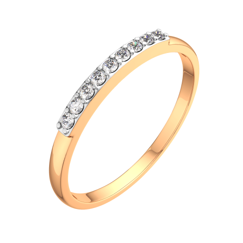 Кольцо из розового золота с фианитом 2101200.14K.R фото 2
